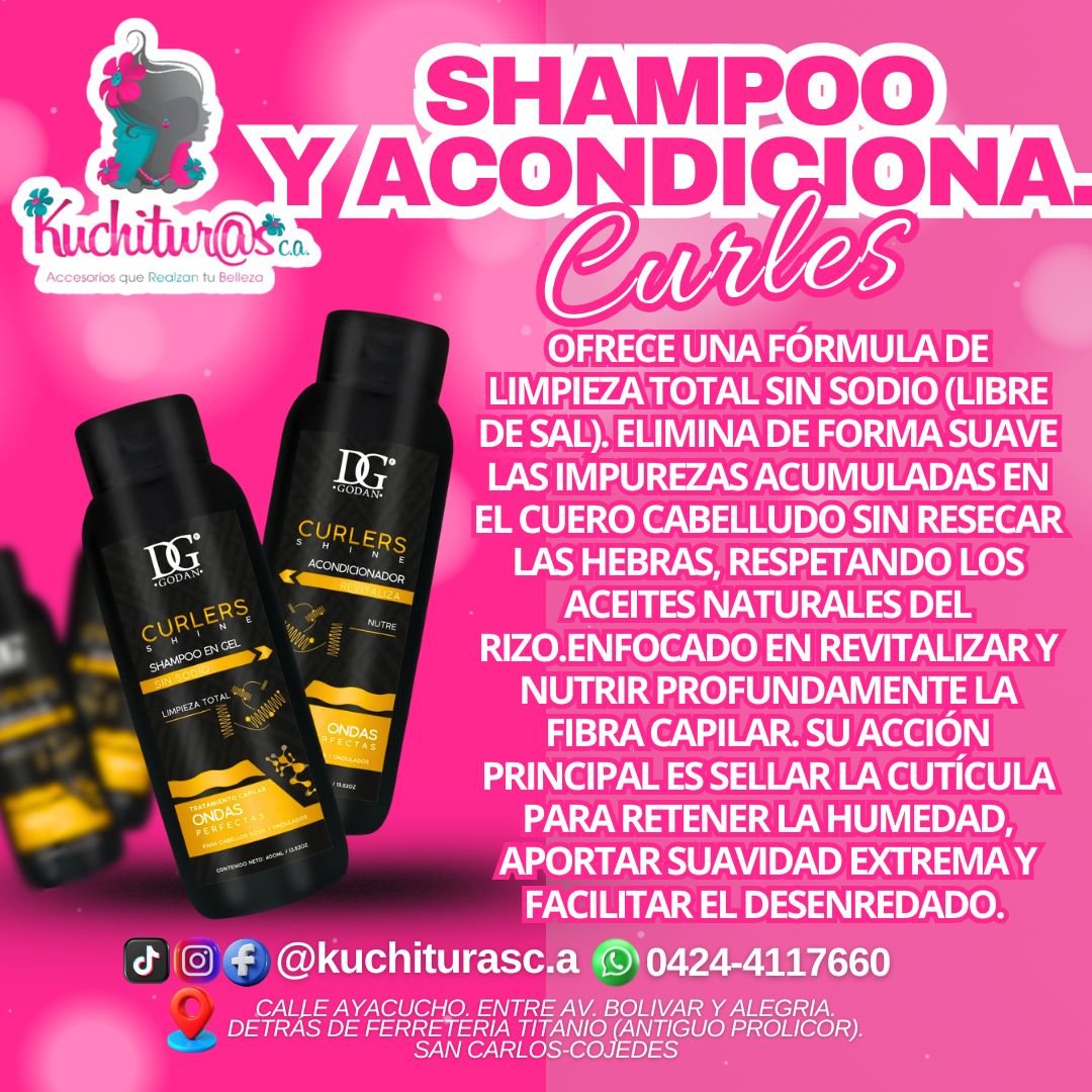 Shampoo Y Acondicionador Curles