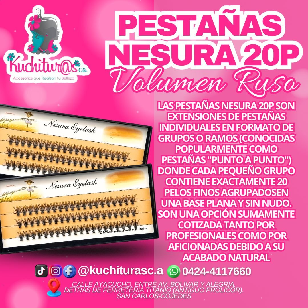 Pestañas Nesura 20p