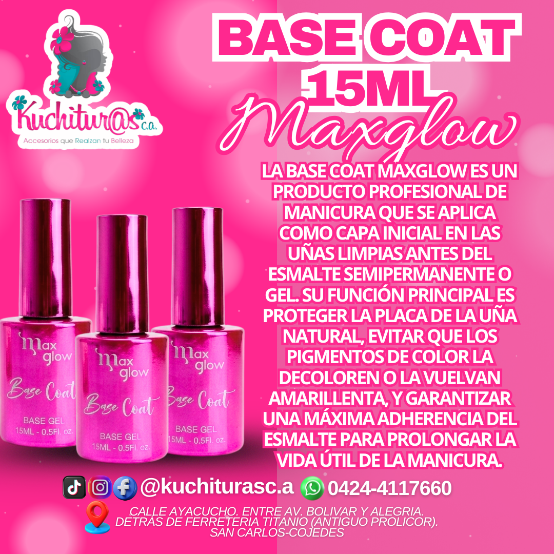 Base Coat Maxglow 15ml